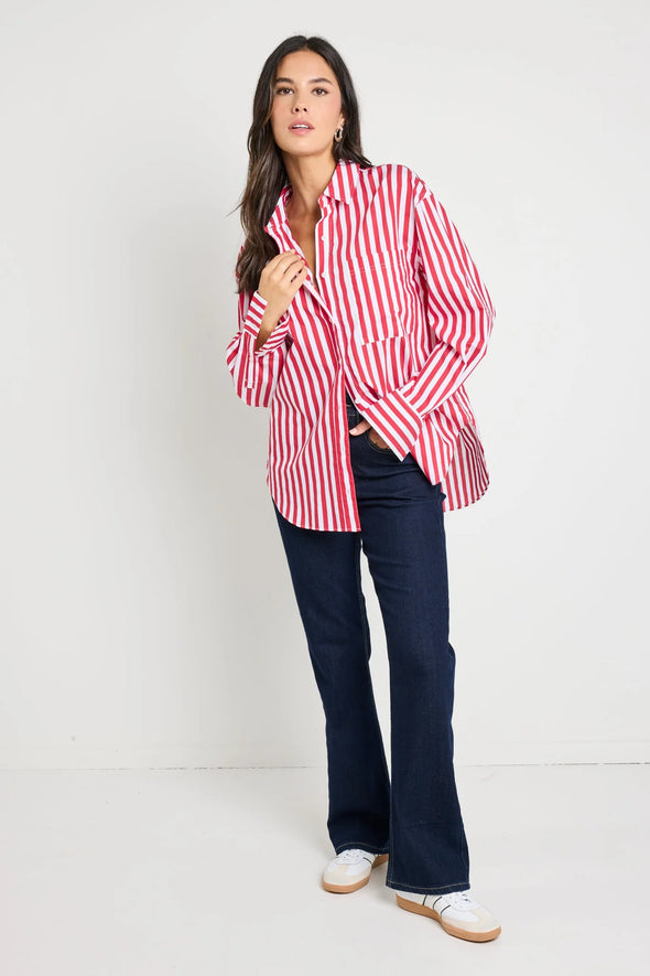 Say hello to the You Got This shirt from Stories be told—where oversized comfort meets style that never quits. With its roomy fit and laid-back vibe, this poplin shirt effortlessly transitions from casual hangouts to dressier moments. The classic collar and button-front add just the right pinch of polish, making it your new favorite go-to piece for an easy, confident look.