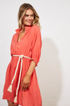 Haven Tropicana Rope Dress Coral