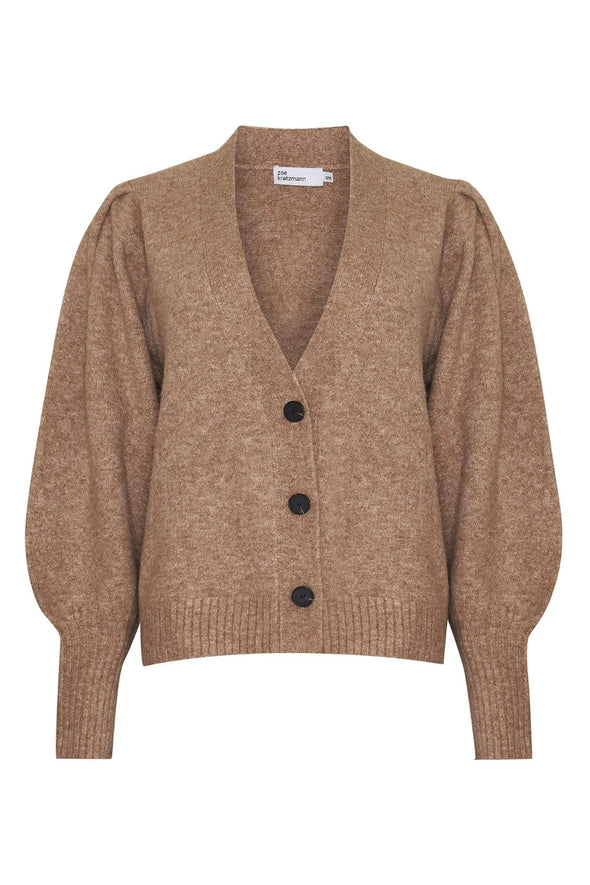 a deep v-neck, soft blouson sleeve and cropped length ensures the wander is both chic yet casual. wear this versatile knit alone as a fashion statement, or as a layering piece between seasons. see product details below. Colour Mousse, a soft brown/beige