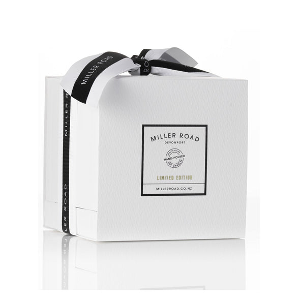 Miller Road White Luxury Candle - Spa/Gold