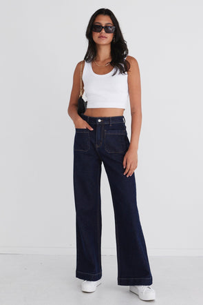Introducing the Zoey Jean, your new best friend for effortless style. This wide leg jean, features uniquely designed front pockets that add a touch of sophistication to your look. We love these jeans as not only do they look great, but they feel great too.