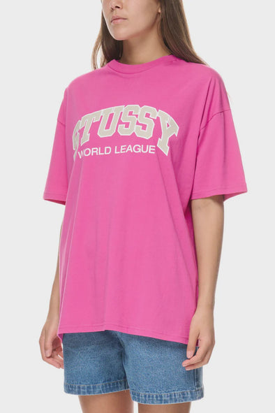 Stussy World League Relaxed Tee Berry