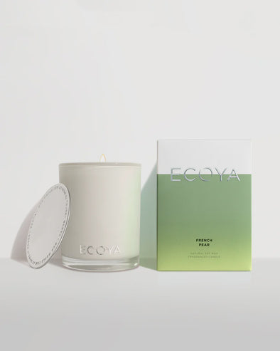 Natural soy wax is blended with our signature fragrances and is poured into a contemporary and refined glass jar, providing a delicately scented burn time of up to 80 hours. With a decadent silver lid and presented in a beautifully designed box, the Madison Candle is the perfect gift for any occasion. 400g soy candle.