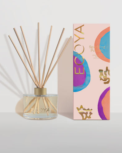 The Reed Diffuser is designed to fill your space with long-lasting fragrance. Housed in a glass vessel with a brushed gold collar, it features seven natural reeds and diffuses fragrance for up to six months. Inspired by the wonders of the Great Barrier Reef, this High Summer Collection is proudly supporting the Great Barrier Reef Foundation. We will donate $1 for every item sold in this collection, directly to the Great Barrier Reef Foundation.