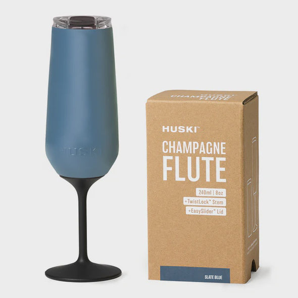 Huski Champagne Flute Slate Blue