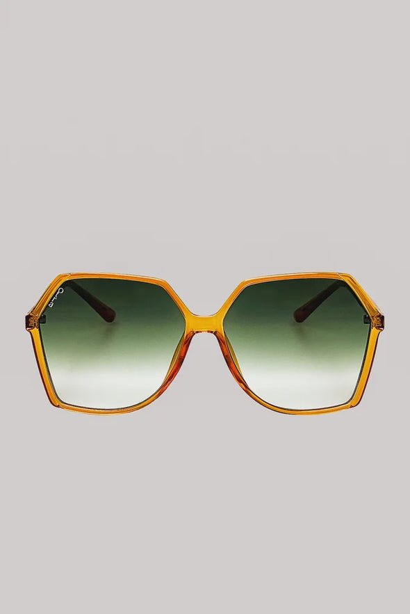Otra Virgo Gold/Green Sunglasses